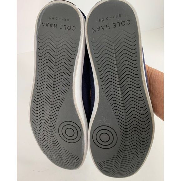 Cole Haan Mens Penny Loafer Sneaker Shoes Size 10.5M Canvas Navy 6361 - Picture 6 of 9